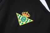 2025-26 Real Betis Black Jacket Tracksuit