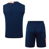 2025-26 BAR Royal blue Tank top and shorts suit #D25258