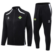 2025-26 Real Betis Black Jacket Tracksuit