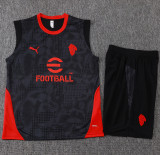 2025-26 ACM Black Tank top and shorts suit #D25249