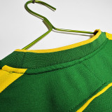 1998 Brazil Green GoalKeeper Retro Soccer Jersey