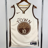 2025-26 WARRIORS BUTLERIII #10 Khaki City Edition Top Quality Hot Pressing NBA Jersey (V领)