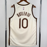 2025-26 WARRIORS BUTLERIII #10 Khaki City Edition Top Quality Hot Pressing NBA Jersey (V领)