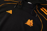 2025-26 Roma Black Hoodie Tracksuit (卫衣套装)