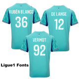 2025-26 Marseille Lake blue Goalkeeper 1:1 Fans Soccer Jersey