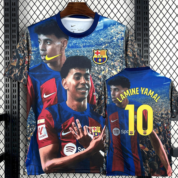 2025-26 BAR LAMINE YAMAL #10 Special Edition Training shirts