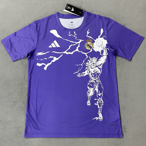 2025-26 RMA Purple Joint Edition Training Shirts 紫(漫威)