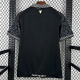 2025 Ecuador Black 100th Anniversary Goalkeeper Soccer Jersey (花图案)