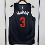 2025-26 Raptors INGRAM #3 Black City Edition Top Quality Hot Pressing NBA Jersey