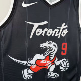 2025-26 Raptors BARRETT #9 Black City Edition Top Quality Hot Pressing NBA Jersey