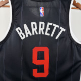 2025-26 Raptors BARRETT #9 Black City Edition Top Quality Hot Pressing NBA Jersey