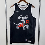 2025-26 Raptors CARTER #15 Black City Edition Top Quality Hot Pressing NBA Jersey