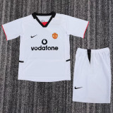 2002-2003 Man Utd Away Kids Retro Soccer Jersey
