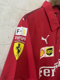 2025-26 F1 Ferrari Red Casual Polo Racing Suit (有领)