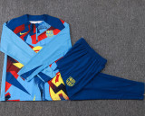 2025-26 BAR Light blue Kids Half Pull Tracksuit #E25202(童装)(半拉链)