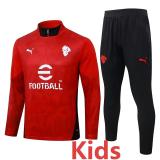 2025-26 ACM Red Kids Half Pull Tracksuit #E25205(童装)(半拉链)