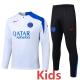 2025-26 PSG White Kids Half Pull Tracksuit #E25192(童装)(半拉链)