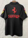 2025-26 F1 Ferrari Black Casual Polo Racing Suit (有领)