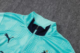 2025-26 Marseille Lake blue Kids Half Pull Tracksuit #E25194(童装)(半拉链)