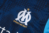 2025-26 Marseille Royal blue Kids Half Pull Tracksuit #E25197(童装)(半拉链)