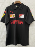 2025-26 F1 Ferrari Black Casual Polo Racing Suit (有领)