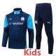 2025-26 Marseille Royal blue Kids Half Pull Tracksuit #E25197(童装)(半拉链)