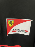 2025-26 F1 Ferrari Black Casual Polo Racing Suit (有领)