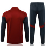 2025-26 ARS Jujube red Kids Half Pull Tracksuit #E25195(童装)(半拉链)