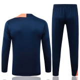2025-26 BAR Royal blue Kids Half Pull Tracksuit #E25209(童装)(半拉链)