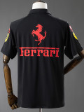 2025-26 F1 Ferrari Black Casual Polo Racing Suit (有领)