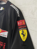 2025-26 F1 Ferrari Black Casual T-Shirts Racing Suit (圆领)