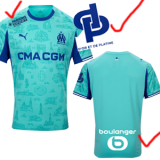 2025-26 Marseille Lake blue Goalkeeper 1:1 Fans Soccer Jersey
