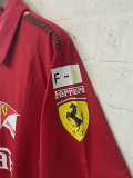 2025-26 F1 Ferrari Red Casual Polo Racing Suit (有领)