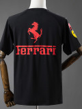 2025-26 F1 Ferrari Black Casual T-Shirts Racing Suit (圆领)