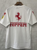2025-26 F1 Ferrari White Casual T-Shirts Racing Suit (圆领)