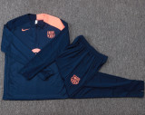2025-26 BAR Royal blue Kids Half Pull Tracksuit #E25209(童装)(半拉链)