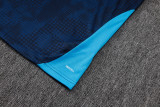 2025-26 Marseille Royal blue Kids Half Pull Tracksuit #E25197(童装)(半拉链)