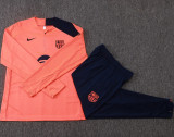 2025-26 BAR Orange Kids Half Pull Tracksuit #E25203(童装)(半拉链)