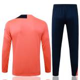 2025-26 BAR Orange Kids Half Pull Tracksuit #E25203(童装)(半拉链)