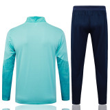 2025-26 Marseille Lake blue Kids Half Pull Tracksuit #E25194(童装)(半拉链)