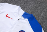 2025-26 PSG White Kids Half Pull Tracksuit #E25192(童装)(半拉链)