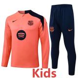 2025-26 BAR Orange Kids Half Pull Tracksuit #E25203(童装)(半拉链)