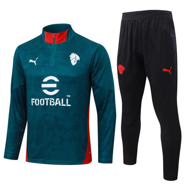 2025-26 ACM Green Half Pull Tracksuit #B25144(半拉链)