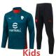 2025-26 ACM Green Kids Half Pull Tracksuit #E25221(童装)(半拉链)