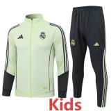 2025-26 RMA Light green Kids Jacket Tracksuit #E25217(童装)
