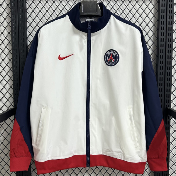 2025-26 PSG White Windbreaker