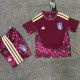 2026-27 Italy Brown Red Goalkeeper Kids Soccer Jersey
