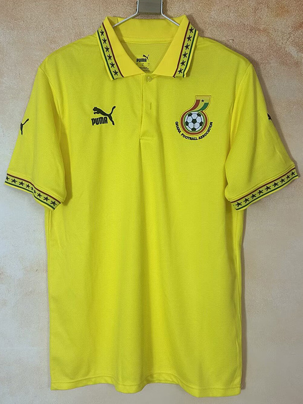 2025-26 Ghana Yellow Polo Short Sleeve