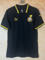 2025-26 Ghana Black Polo Short Sleeve