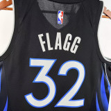 2025-26 Dallas Mavericks FLAGG #32 Black City Edition Top Quality Hot Pressing NBA Jersey(V领)